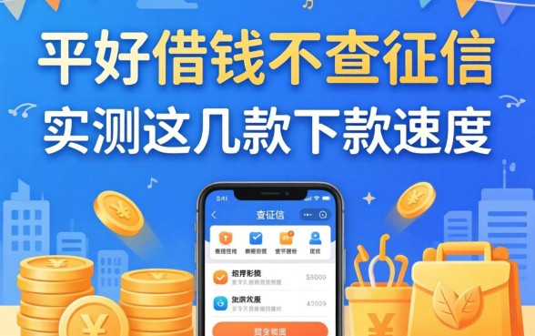 哪个平台好借钱不查征信的？实测这几款下款速度还行