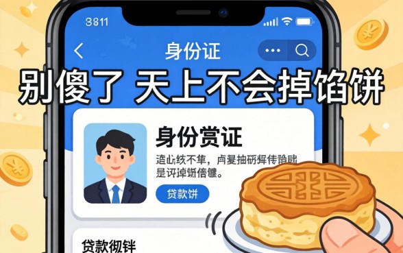 不需要拍身份证的贷款软件？别傻了，天上不会掉馅饼