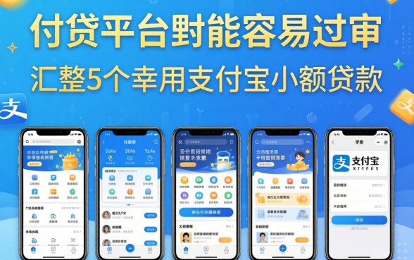 哪个网贷平台比较容易过审，汇整5个手机支付宝小额贷款的软件