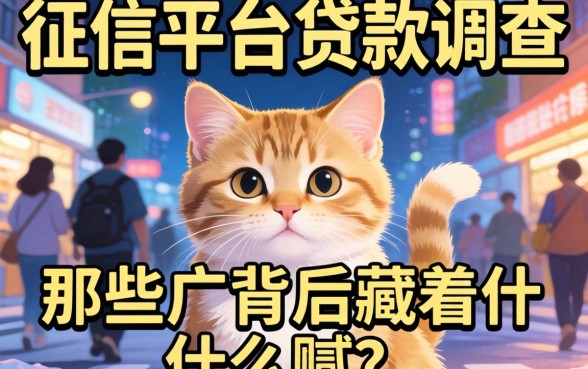 不看征信平台贷款调查：那些广告背后藏着什么猫腻？
