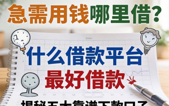 大学生急需用钱哪里借?什么借款平台最好借款?揭秘五大靠谱下款口子