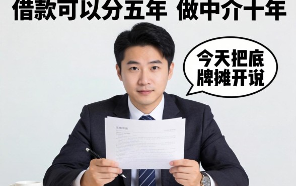 哪种借款可以分五年？做中介十年，今天把底牌摊开说