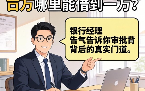 借三万哪里能借到一万?银行经理告诉你审批背后的真实门道