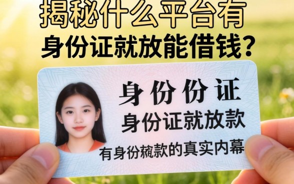 光凭身份证就能借钱？揭秘什么平台有身份证就放款的真实内幕