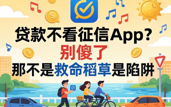 个人贷款不看征信的app？别傻了，那不是救命稻草是陷阱