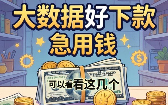 2026不看大数据好下款，急用钱的可以看看这几个