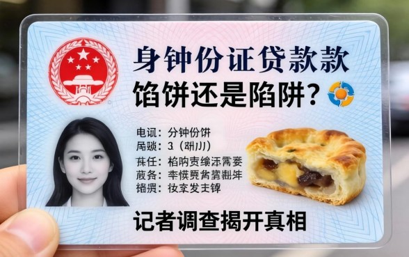 凭身份证一分钟贷款是馅饼还是陷阱？记者调查揭开真相