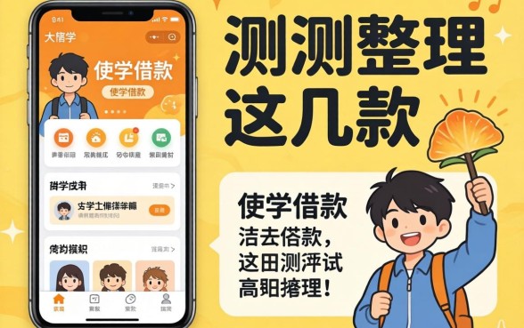 大学生可以使用的借款软件有哪些？实测整理这几款