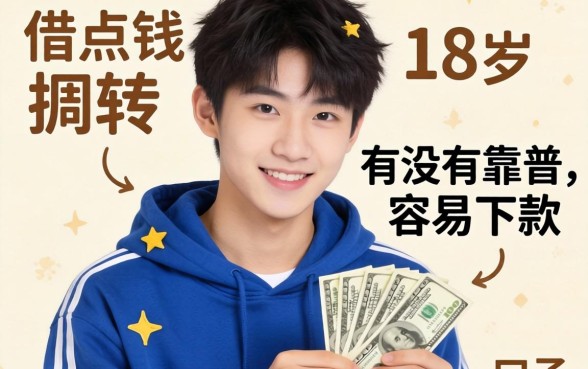 刚满18岁想借点钱周转，有没有靠谱且容易下款的口子推荐？