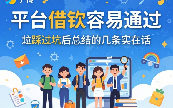 哪个平台借钱容易通过?我踩过坑后总结的几条实在话