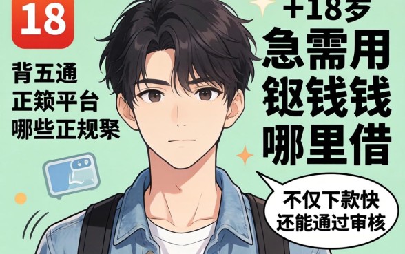刚满18岁急需用钱哪里借？哪些正规平台不仅下款快还能通过审核？