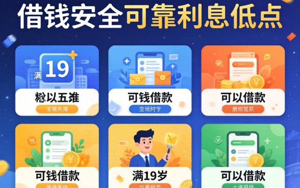 什么软件借钱安全可靠利息低点，概览五个满19岁可以借款的平台