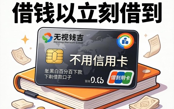 在哪借钱可以立刻借到不用信用卡的平台，细致阐述五个无视黑白百分百下款的借款口子