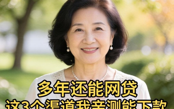 50岁以上还能网贷？这3个渠道我亲测能下款