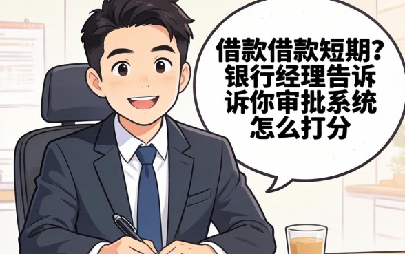 什么上借款短期的？银行经理告诉你审批系统怎么打分