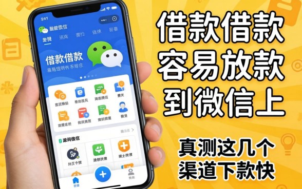 哪个借款软件容易放款到微信上？实测这几个渠道下款快