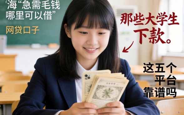 大学生急需用钱哪里可以借?揭秘那些大学生下款的网贷口子,这五个平台靠谱吗?