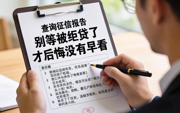 个人网上查询征信报告，别等被拒贷了才后悔没早看