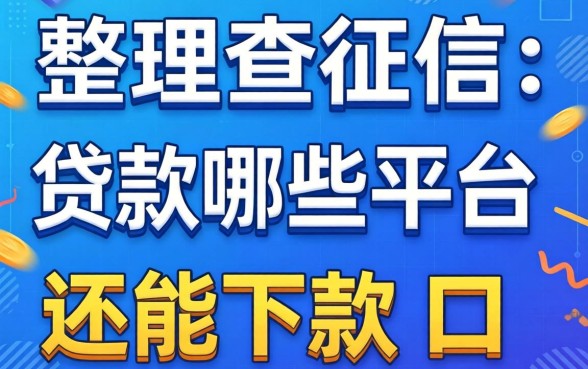 不查征信的贷款有哪些平台？整理了几个还能下款的口子