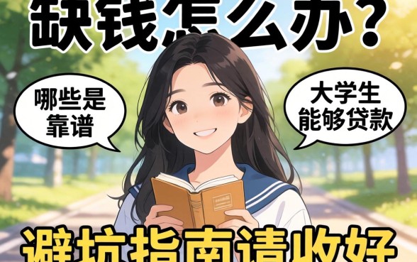 大学生缺钱怎么办？哪些是靠谱的大学生能够贷款的平台？这篇避坑指南请收好