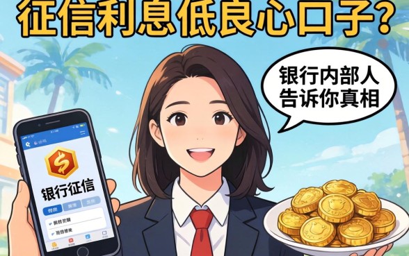 不查征信利息低良心口子？银行内部人告诉你真相