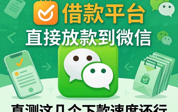哪个借款平台直接放款到微信?实测这几个下款速度还行