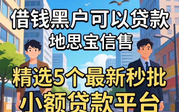 什么借钱黑户可以贷款，精选5个最新秒批小额贷款平台