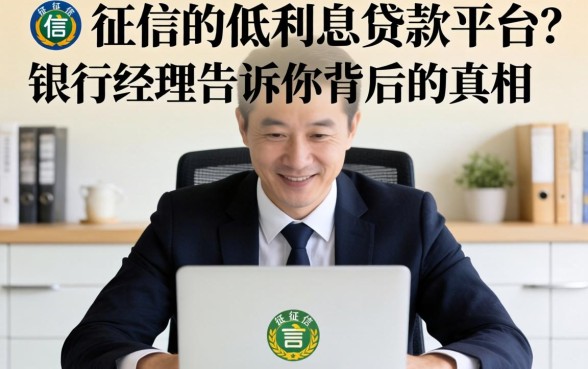 不查征信的低利息贷款平台？银行经理告诉你背后的真相