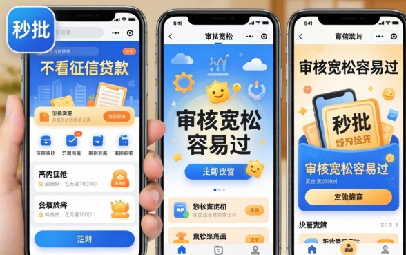 分享几个秒批不看征信贷款app，审核宽松容易过