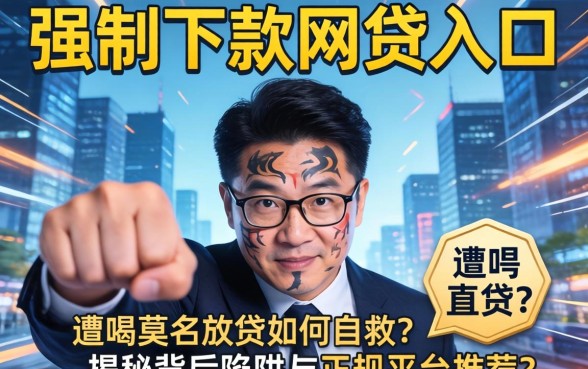 什么是强制下款的网贷入口？遭遇莫名放贷如何自救？揭秘背后陷阱与正规平台推荐
