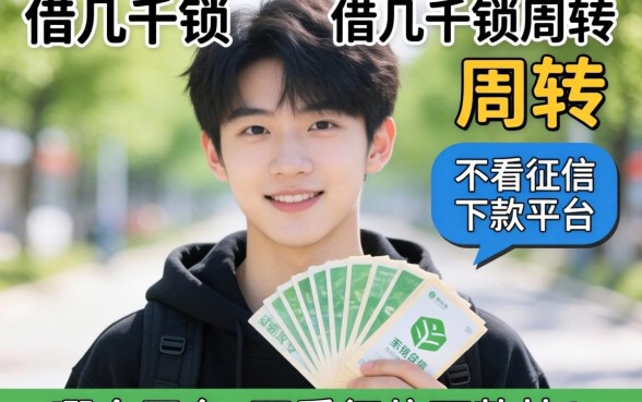 刚满二十岁想借几千块周转，哪个平台不看征信下款快？