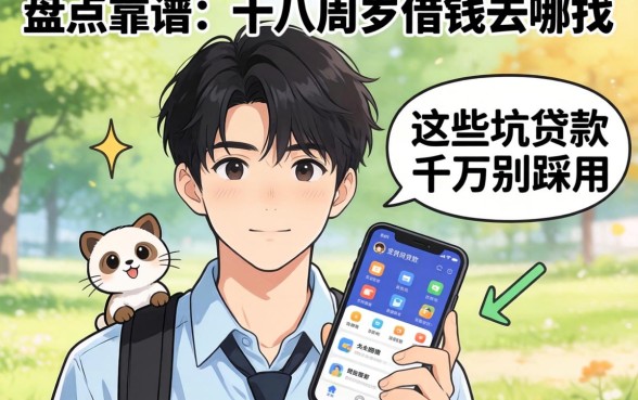 刚满十八岁想借钱去哪找？盘点靠谱的十八周岁可以用的贷款软件，这些坑千万别踩