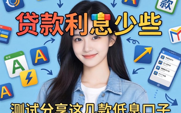 哪个软件贷款利息少些？实测分享这几款低息口子