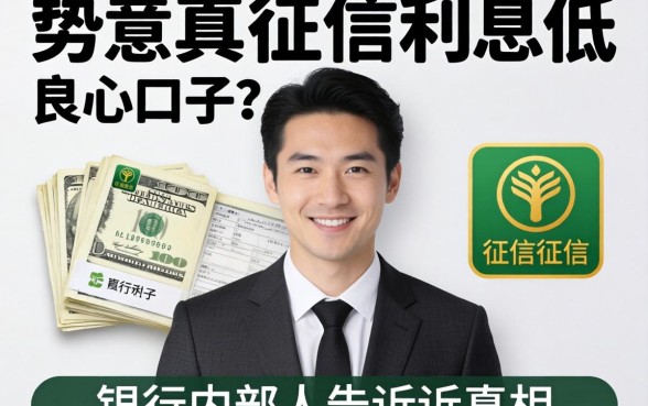 不查征信利息低良心口子？银行内部人告诉你真相