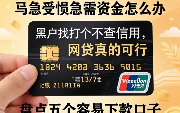 信用受损急需资金怎么办？黑户找个不查信用的网贷真的可行吗？盘点五个容易下款的口子