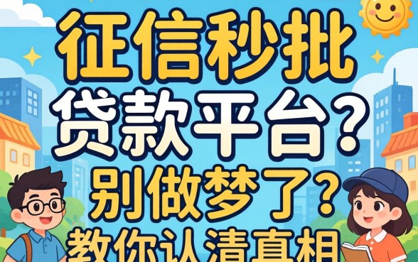 不看征信秒批的贷款平台？别做梦了，教你认清真相