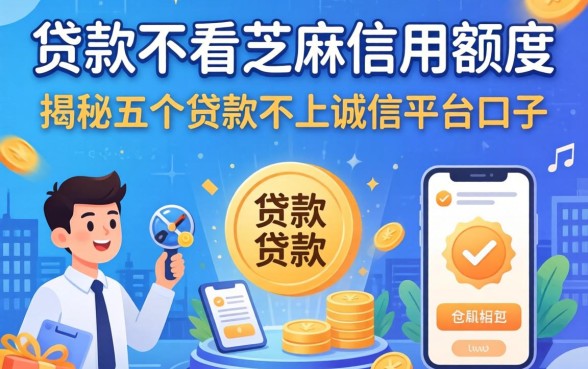 什么贷款不看芝麻信用额度，揭秘五个贷款不上诚信平台的口子