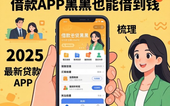 什么借款app黑户也能借到钱，梳理五个2025最新贷款app