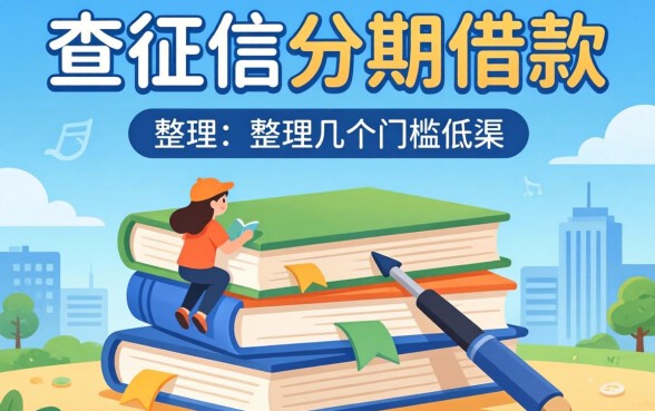哪里可以不查征信分期借款的？整理了几个门槛低的渠道