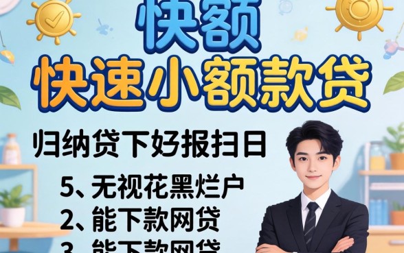 个人快速小额款贷,归纳5个无视花黑烂户能下款的网贷
